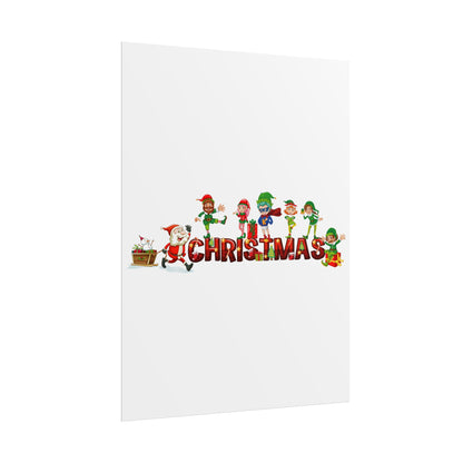 Rolled Posters - Christmas with santa claus and friends - [[{"value":"Wonderwear Kid"}]]