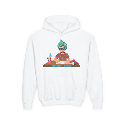 Youth Heavy Blend Hooded Sweatshirt - Super kiddo studying - [[{"value":"Wonderwear Kid"}]]