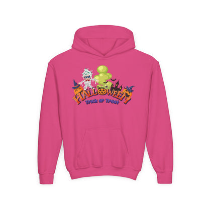 Youth Heavy Blend Hooded Sweatshirt - Trick or Treat - [[{"value":"Wonderwear Kid"}]]