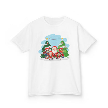 Kids Heavy Cotton™ Tee - Super kiddo with santa claus - [[{"value":"Wonderwear Kid"}]]