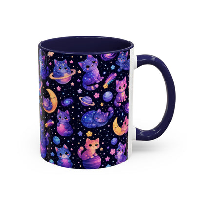 Accent Coffee Mug (11/15 oz) - Galaxy cats