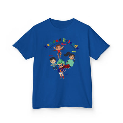 Kids Heavy Cotton™ Tee - Leo & Friends - Learning and growing - [[{"value":"Wonderwear Kid"}]]