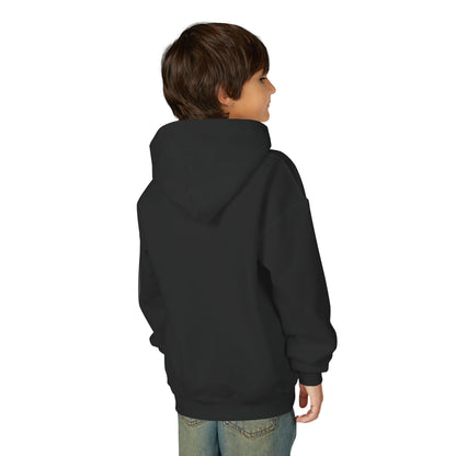 Youth Heavy Blend Hooded Sweatshirt - Super kiddo brushing teeth - [[{"value":"Wonderwear Kid"}]]