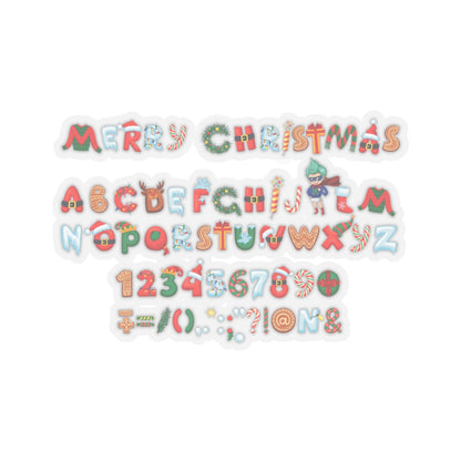 Kiss-Cut Stickers - Christmas alphabet - [[{"value":"Wonderwear Kid"}]]
