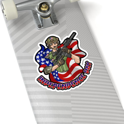 Kiss-Cut Stickers - Independence day Printify