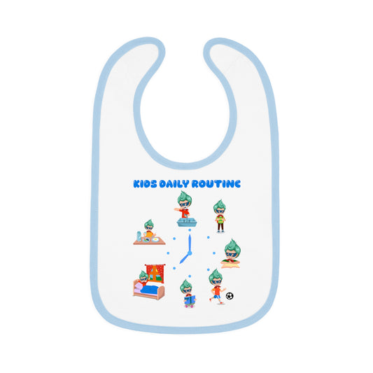 Baby Bib - Super kiddo daily routine - [[{"value":"Wonderwear Kid"}]]