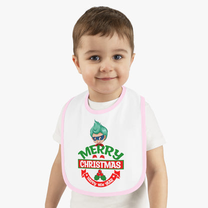 Baby Bib - Merry chridtmas from super kiddo - [[{"value":"Wonderwear Kid"}]]