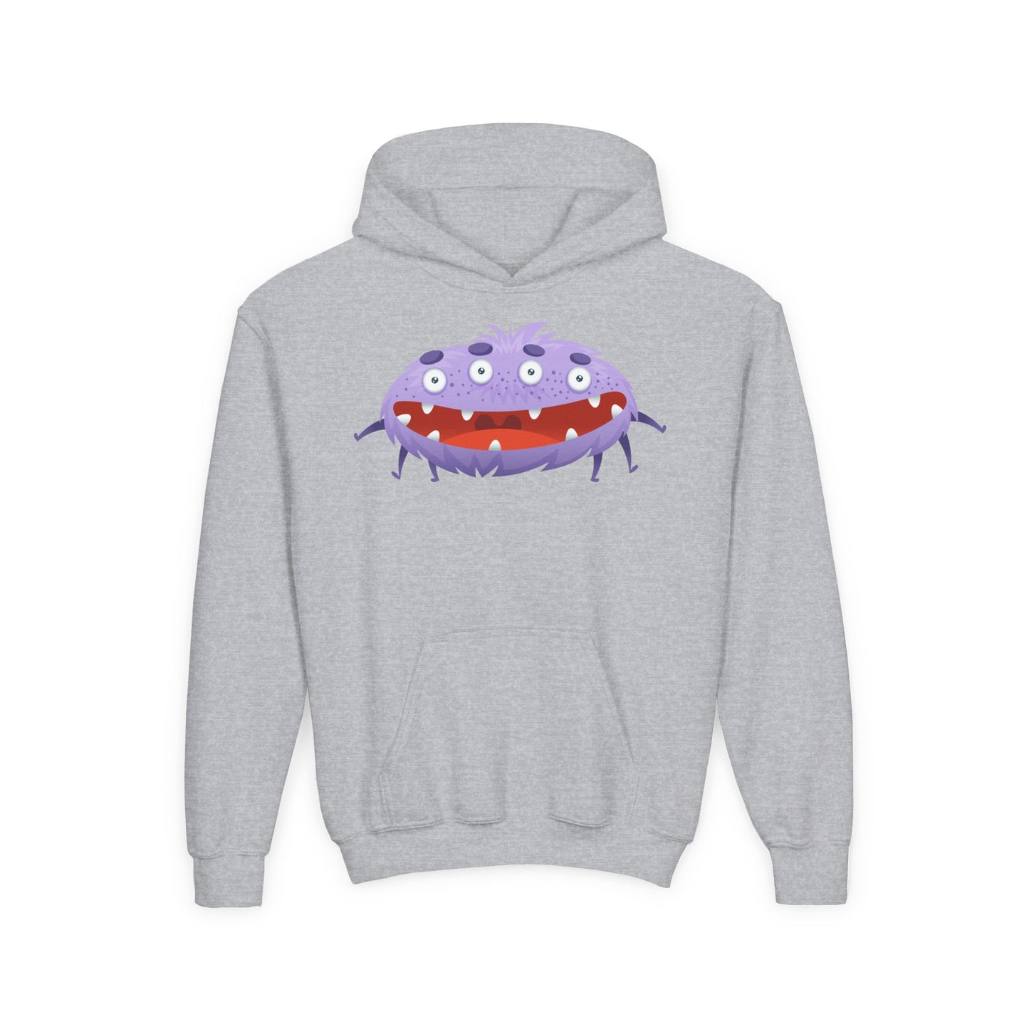 Youth Heavy Blend Hooded Sweatshirt - Purple monster