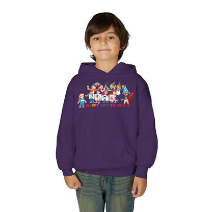 Youth Heavy Blend Hooded Sweatshirt - Happy new year from super kiddo - [[{"value":"Wonderwear Kid"}]]