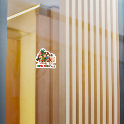 Christmas Kiss-Cut Vinyl Decals – Christmas with super kiddo pet friends with text - [[{"value":"Wonderwear Kid"}]]
