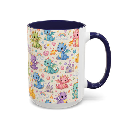 Accent Coffee Mug  (11/15 oz) - Baby Dragon Fantasy