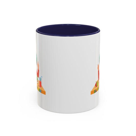 Accent Coffee Mug - Super kiddo eating healthy breafast