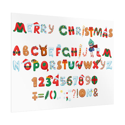 Rolled Posters - Christmas alphabet - [[{"value":"Wonderwear Kid"}]]