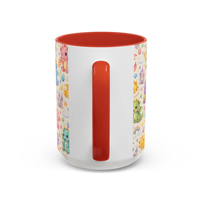 Accent Coffee Mug  (11/15 oz) - Baby Dragon Fantasy