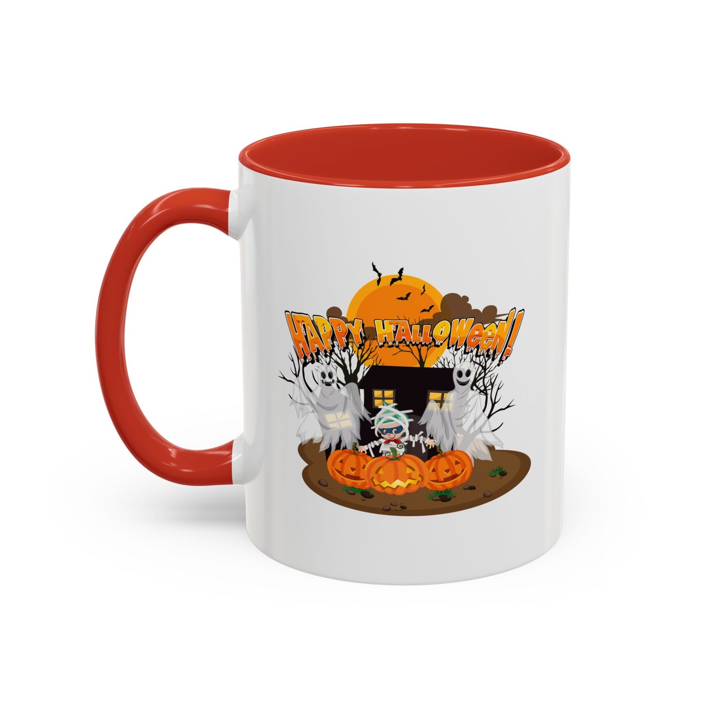 Accent Coffee Mug - Super kiddo with ghost