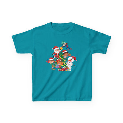 Kids Heavy Cotton™ Tee - Super kiddo making christmas tree - [[{"value":"Wonderwear Kid"}]]