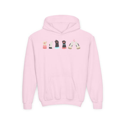 Youth Heavy Blend Hooded Sweatshirt - Paw Printify