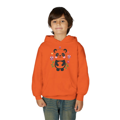 Youth Heavy Blend Hooded Sweatshirt - Charming panda Printify