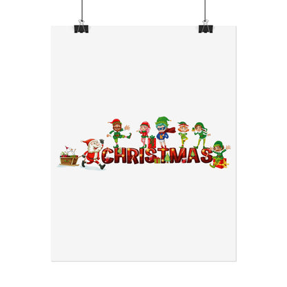 Rolled Posters - Christmas with santa claus and friends - [[{"value":"Wonderwear Kid"}]]