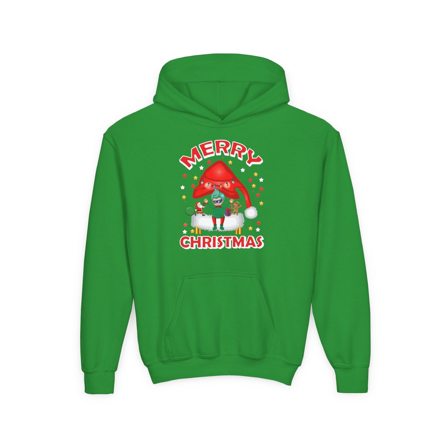 Youth Heavy Blend Hooded Sweatshirt - Merry christmas