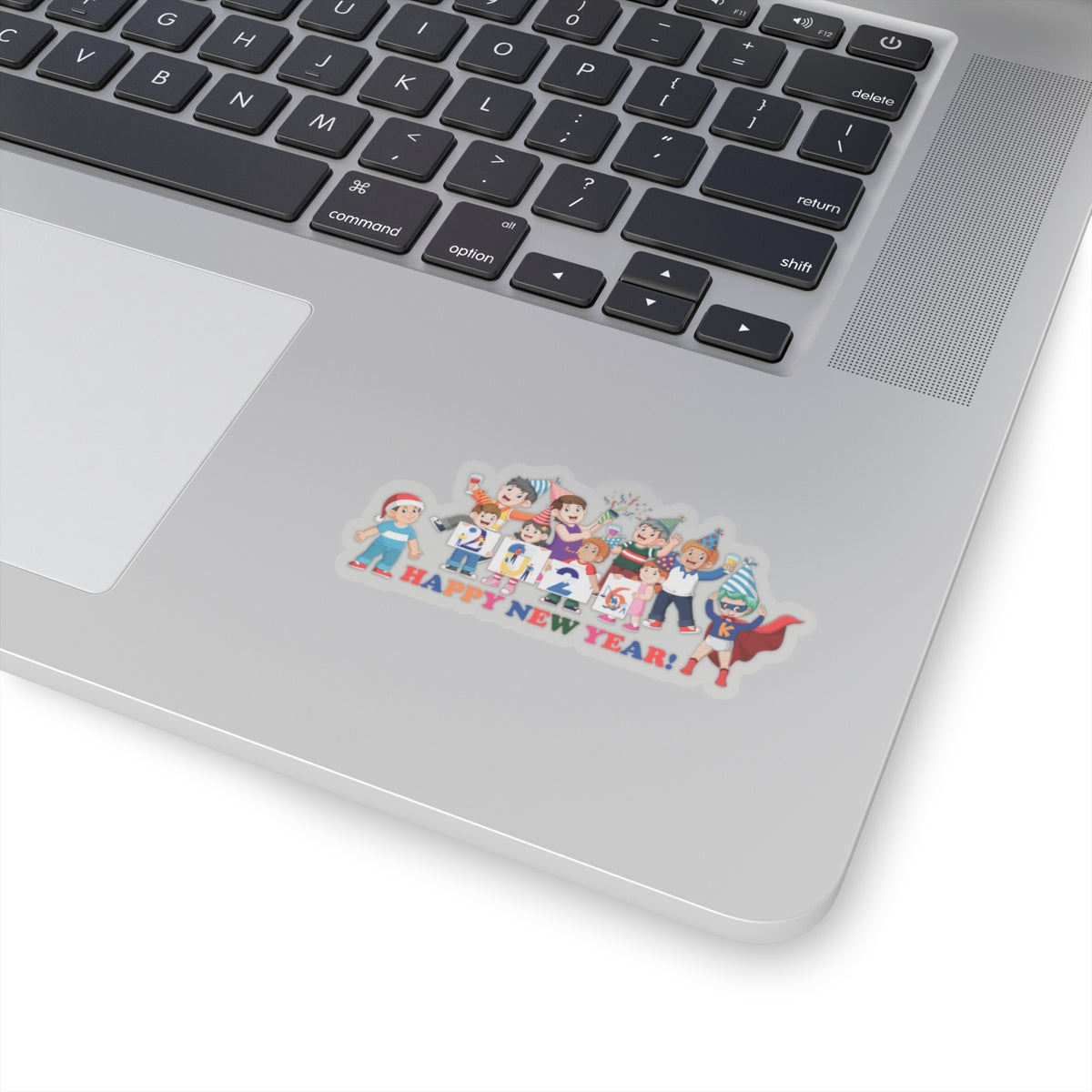 Kiss-Cut Stickers - Happy new year from super kiddo - [[{"value":"Wonderwear Kid"}]]