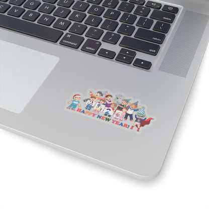 Kiss-Cut Stickers - Happy new year from super kiddo - [[{"value":"Wonderwear Kid"}]]