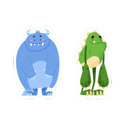 Kiss-Cut Vinyl Decals - Cute monster Printify