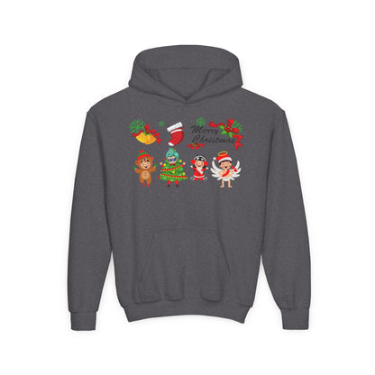 Youth Heavy Blend Hooded Sweatshirt - Merry christmas from super kid - [[{"value":"Wonderwear Kid"}]]
