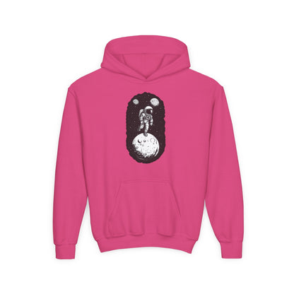Youth Heavy Blend Hooded Sweatshirt - Cosmic Adventure Printify