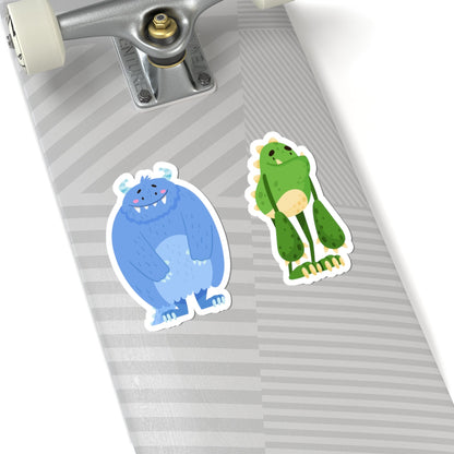 Kiss-Cut Vinyl Decals - Cute monster Printify