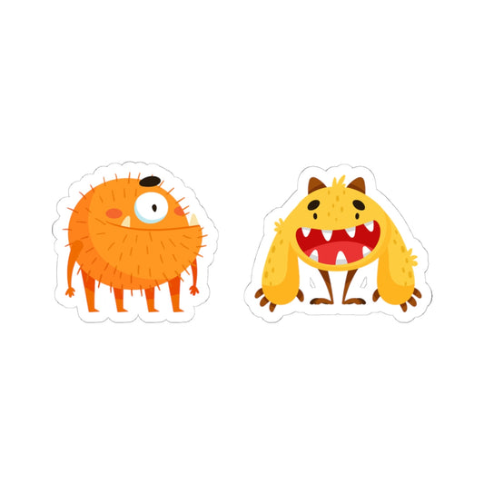 Kiss-Cut Vinyl Decals - Toothy monsters Printify