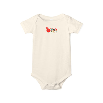 Infant Jersey One Piece - Valentines - Holding hands - [[{"value":"Wonderwear Kid"}]]