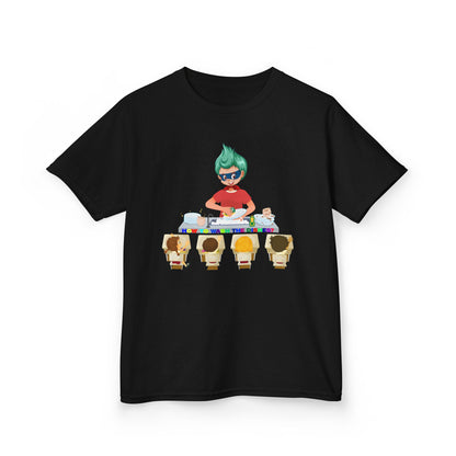 Kids Heavy Cotton™ Tee - Little kiddo teaching to wash dishes - [[{"value":"Wonderwear Kid"}]]