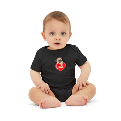 Infant Jersey One Piece - Valentines - Cute Pug - [[{"value":"Wonderwear Kid"}]]