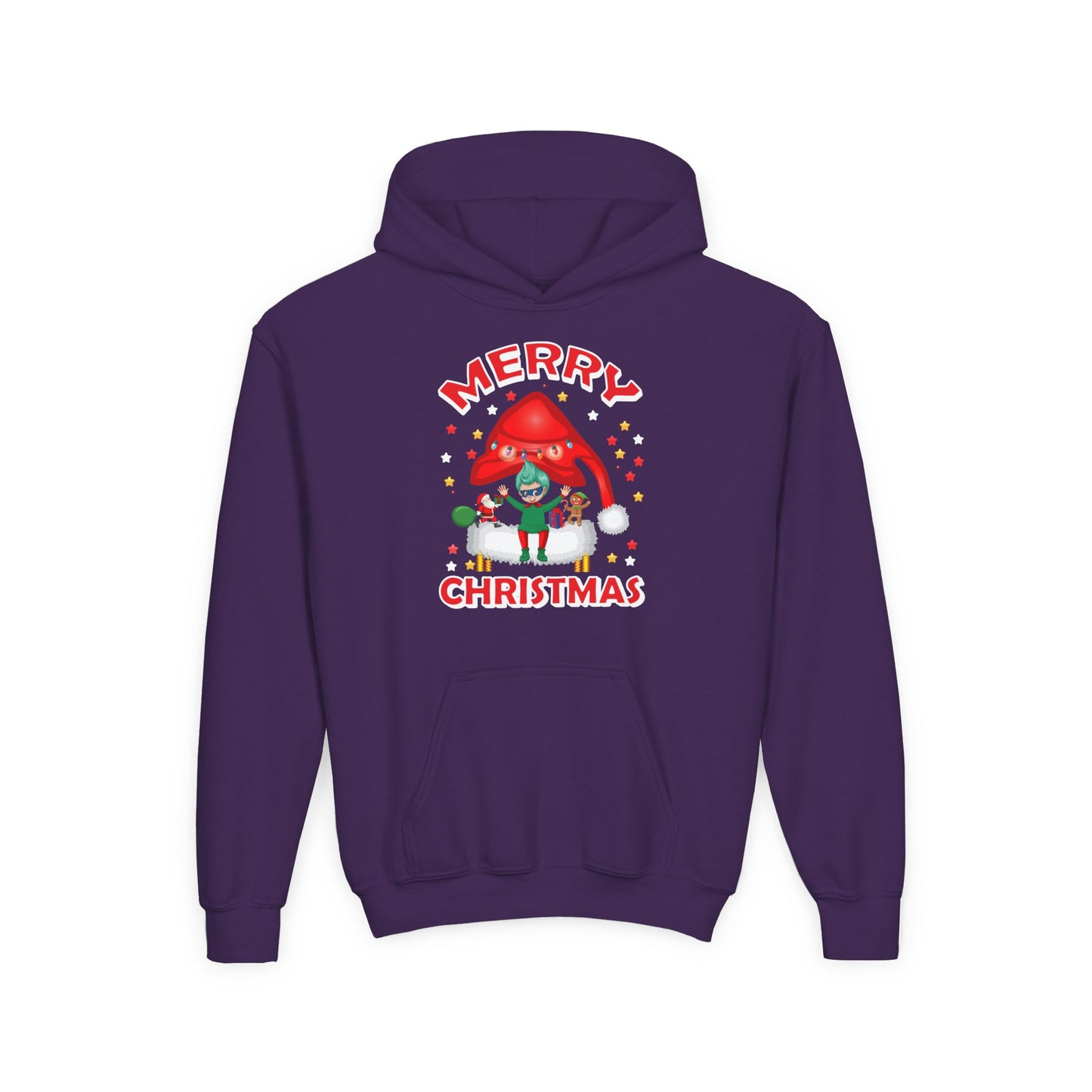 Youth Heavy Blend Hooded Sweatshirt - Merry christmas