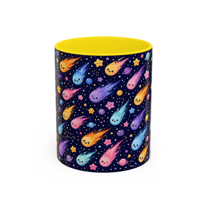 Accent Coffee Mug  (11/15 oz) - Cosmic Comet