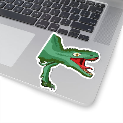 Kiss-Cut Vinyl Decals - Tyrannosaurus hunting Printify