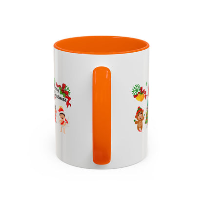 Accent Coffee Mug - Merry christmas from super kid - [[{"value":"Wonderwear Kid"}]]