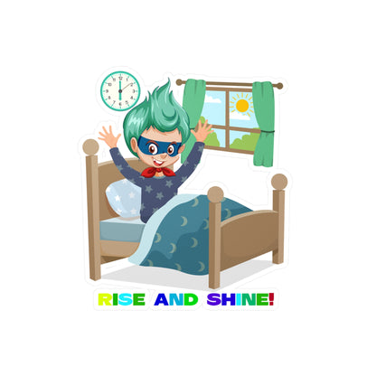 Halloween Kiss-Cut Vinyl Decals – Super kiddo teaches us to wake up early - [[{"value":"Wonderwear Kid"}]]