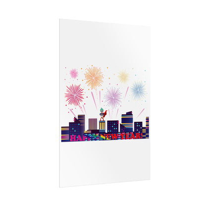 Rolled Posters - Super kiddo with fireworks with text - [[{"value":"Wonderwear Kid"}]]