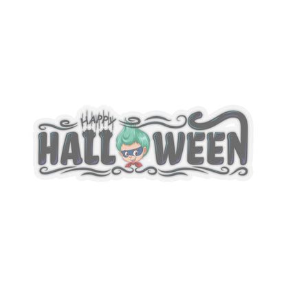 Kiss-Cut Stickers - Happy halloween by super kiddo Printify