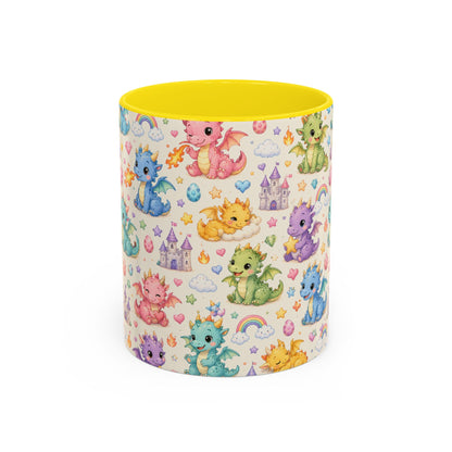 Accent Coffee Mug  (11/15 oz) - Baby Dragon Fantasy