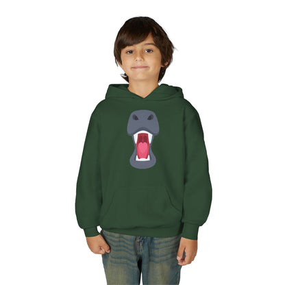 Youth Heavy Blend Hooded Sweatshirt -  Rhinos face Printify