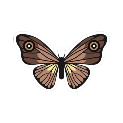 Kiss-Cut Stickers - Brown Butterfly Printify