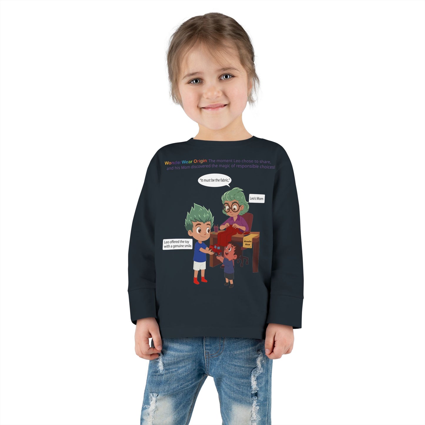 Toddler Long Sleeve Tee - WonderWear Origin - [[{"value":"Wonderwear Kid"}]]