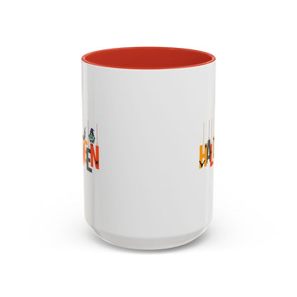 Accent Coffee Mug - Holloween hanging letters Printify
