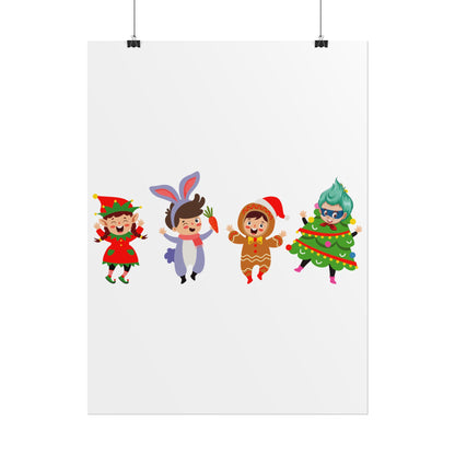 Rolled Posters - Super kiddo in christmas tree attire - [[{"value":"Wonderwear Kid"}]]