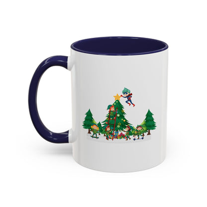 Accent Coffee Mug - Super kiddo putting the stars - [[{"value":"Wonderwear Kid"}]]