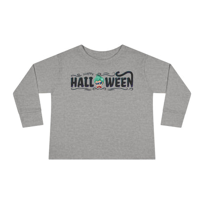 Toddler Long Sleeve Tee - Happy halloween by super kiddo Printify