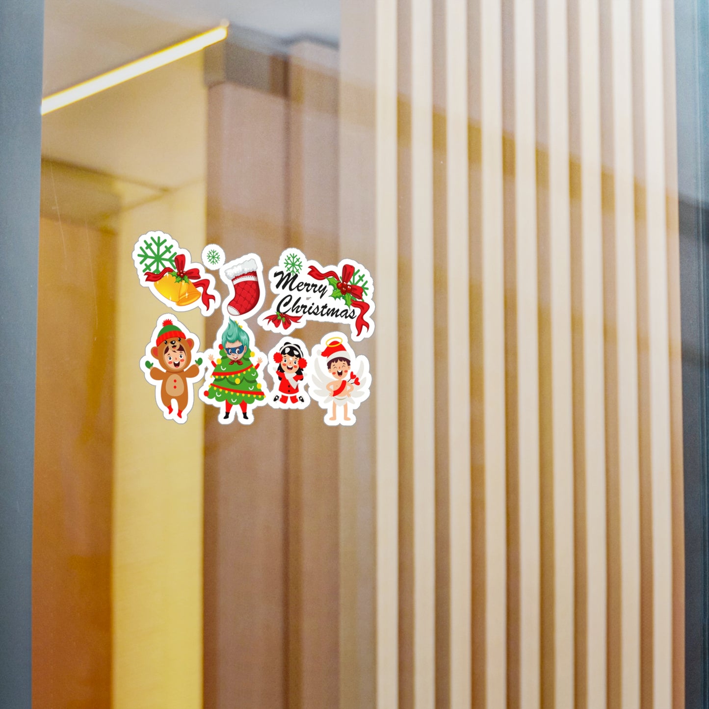 Christmas Kiss-Cut Vinyl Decals – Merry christmas from super kid - [[{"value":"Wonderwear Kid"}]]